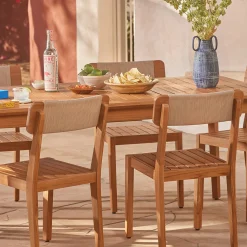 Marol Outdoor Dining Chair - Bronze Teak