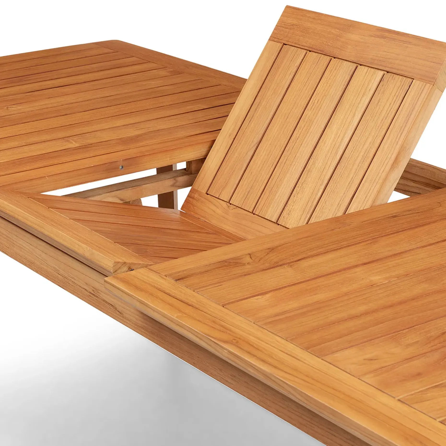 Marol 76.5" - 95.5" Outdoor Extendable Dining Table - Bronze Teak