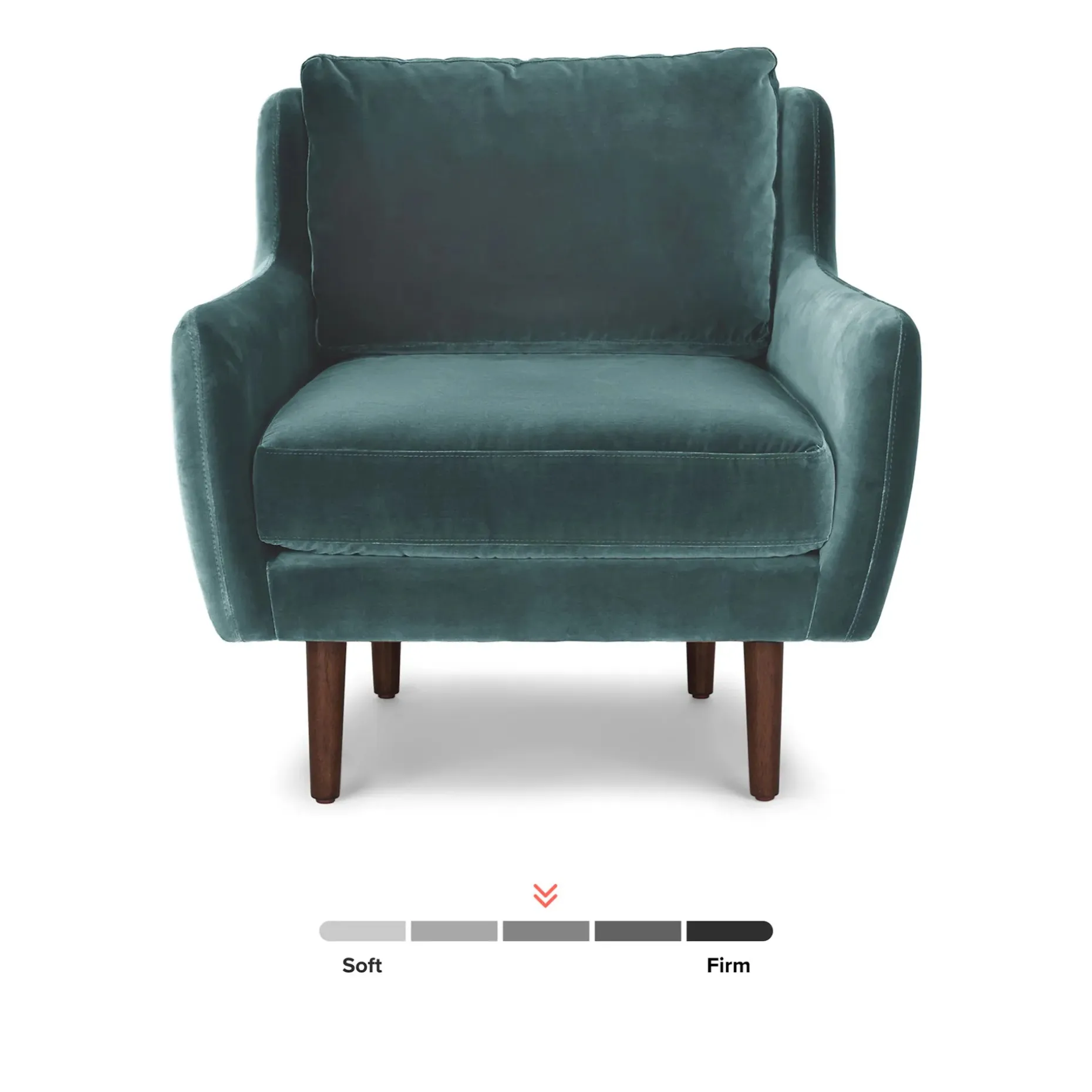 Matrix 30.5" Velvet Lounge Chair - Pacific Blue