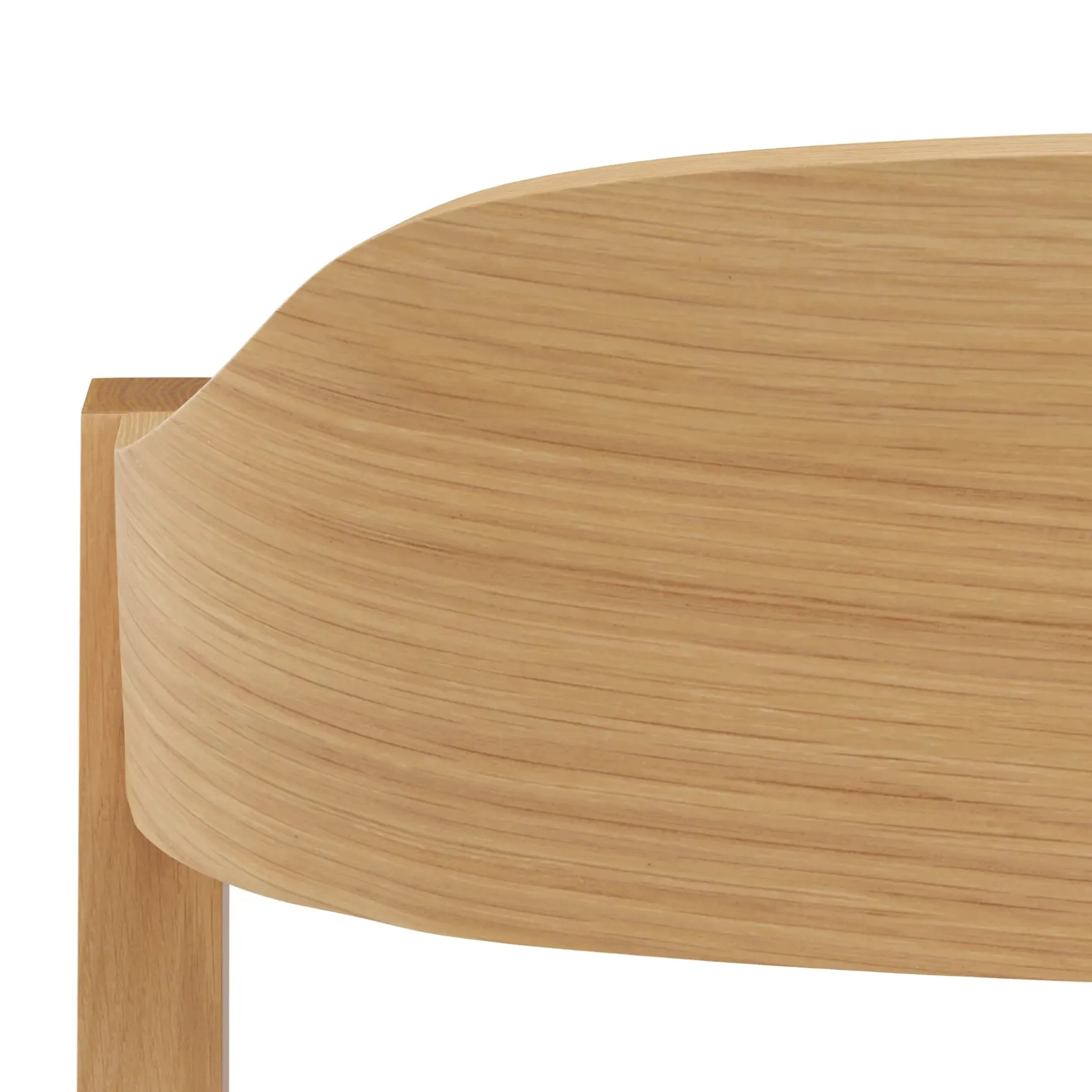 Meja Dining Chair - White Oak and Hestia Caramel