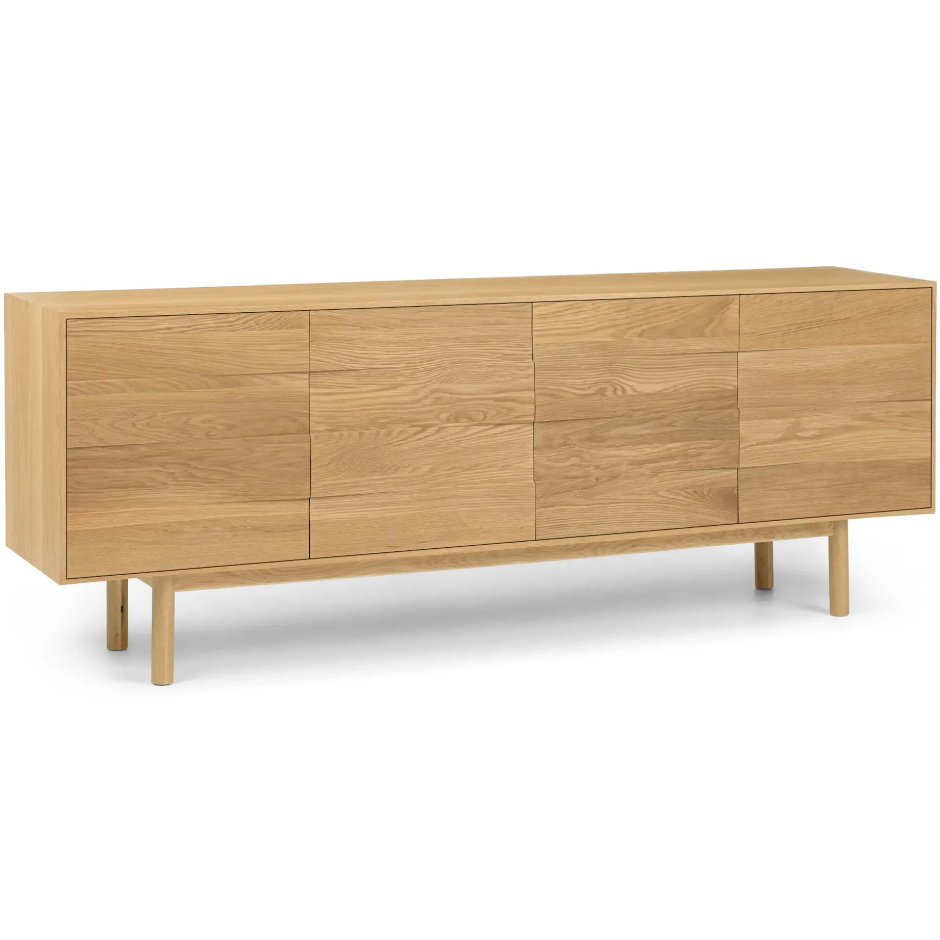 Merto 72" Media Unit - Natural Oak