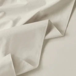 Meso Queen Brushed Cotton Sheet Set - Light Taupe