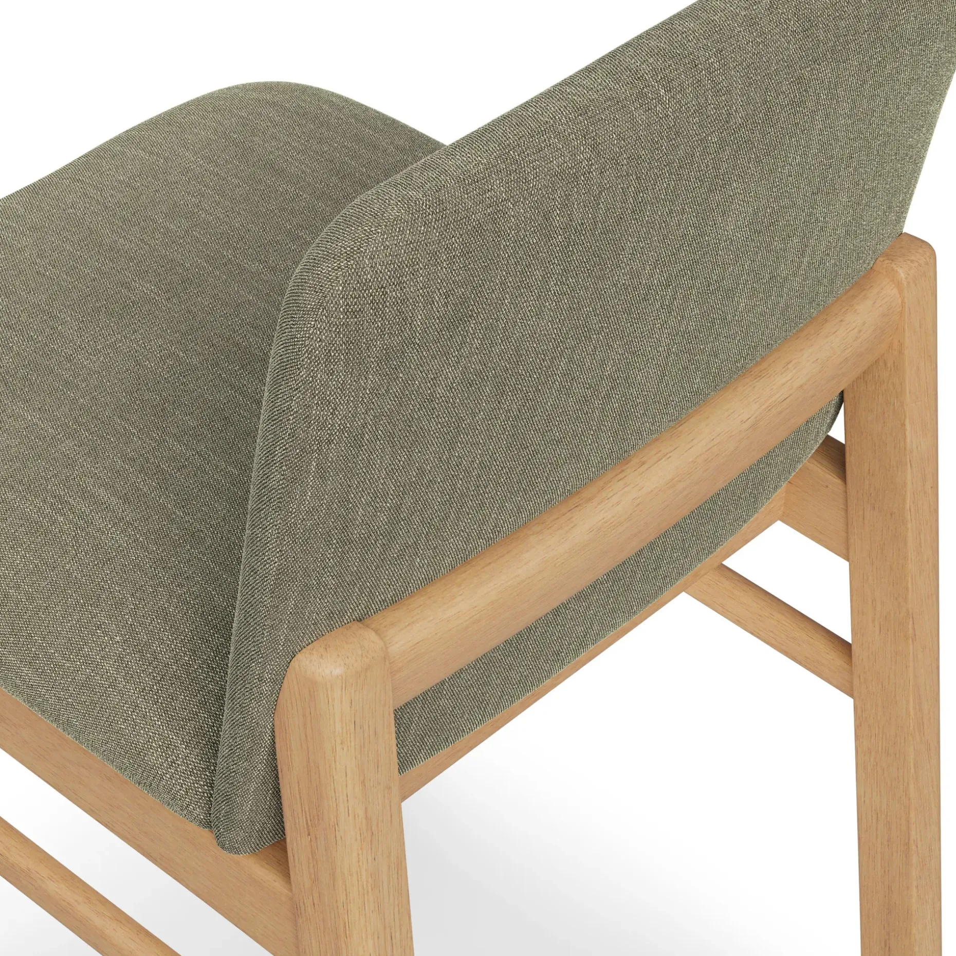 Mikkel Dining Chair - White Oak and Algonquin Green