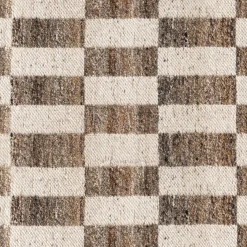 Mira 8 x 10 Indoor/Outdoor Rug - Checkered Brown