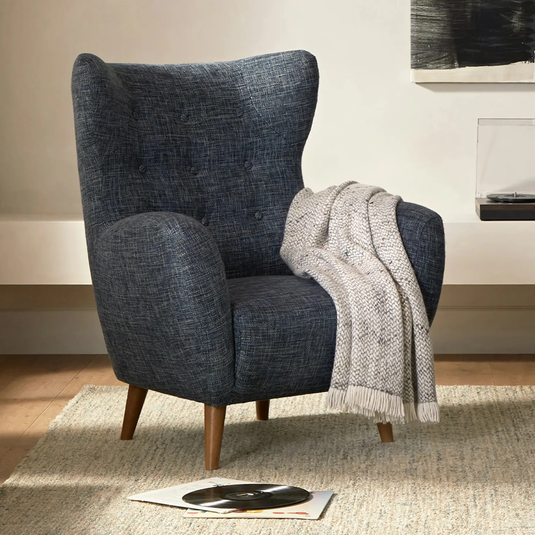 Mod 35" Lounge Chair - Blue Berry