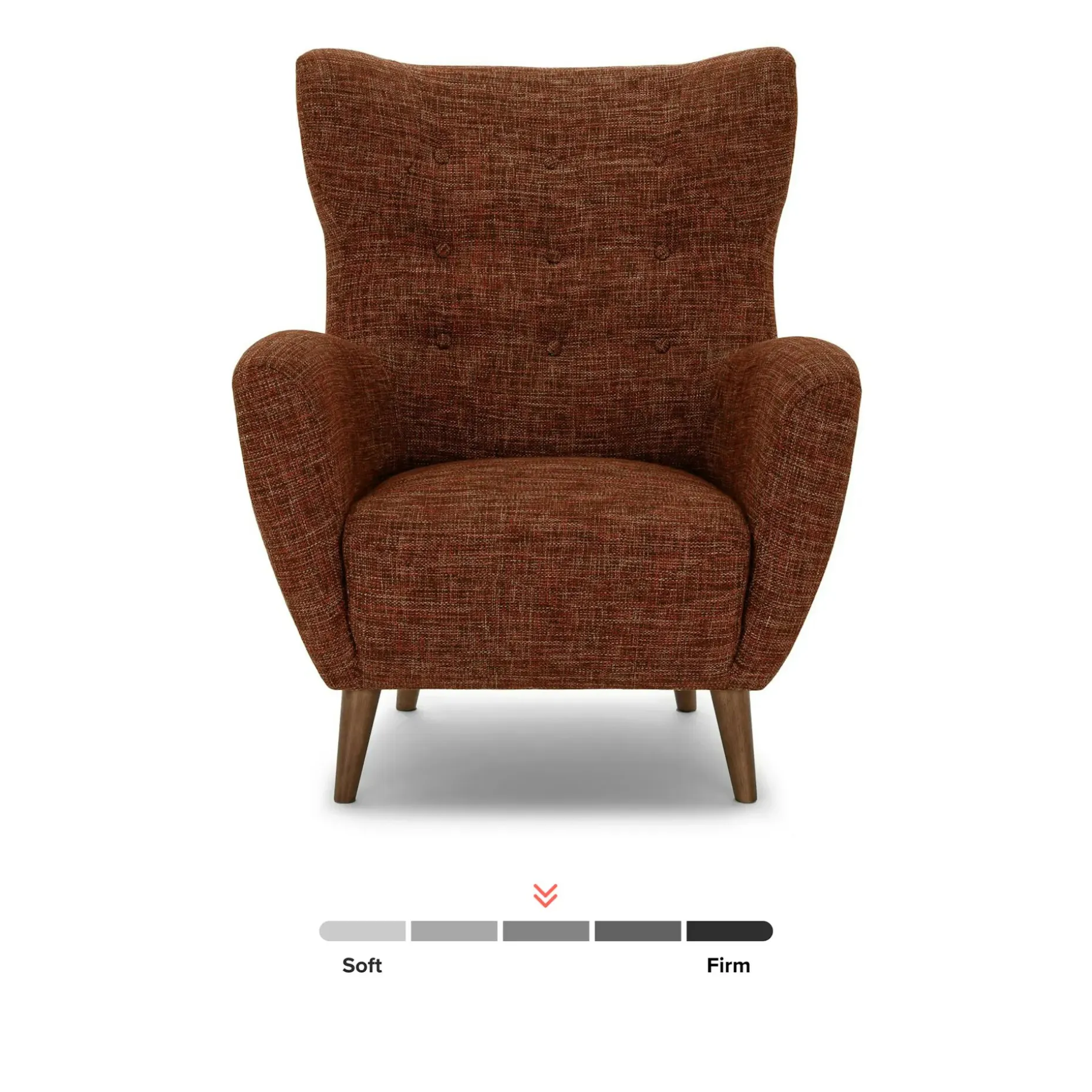 Mod 35" Lounge Chair - Orange Spice