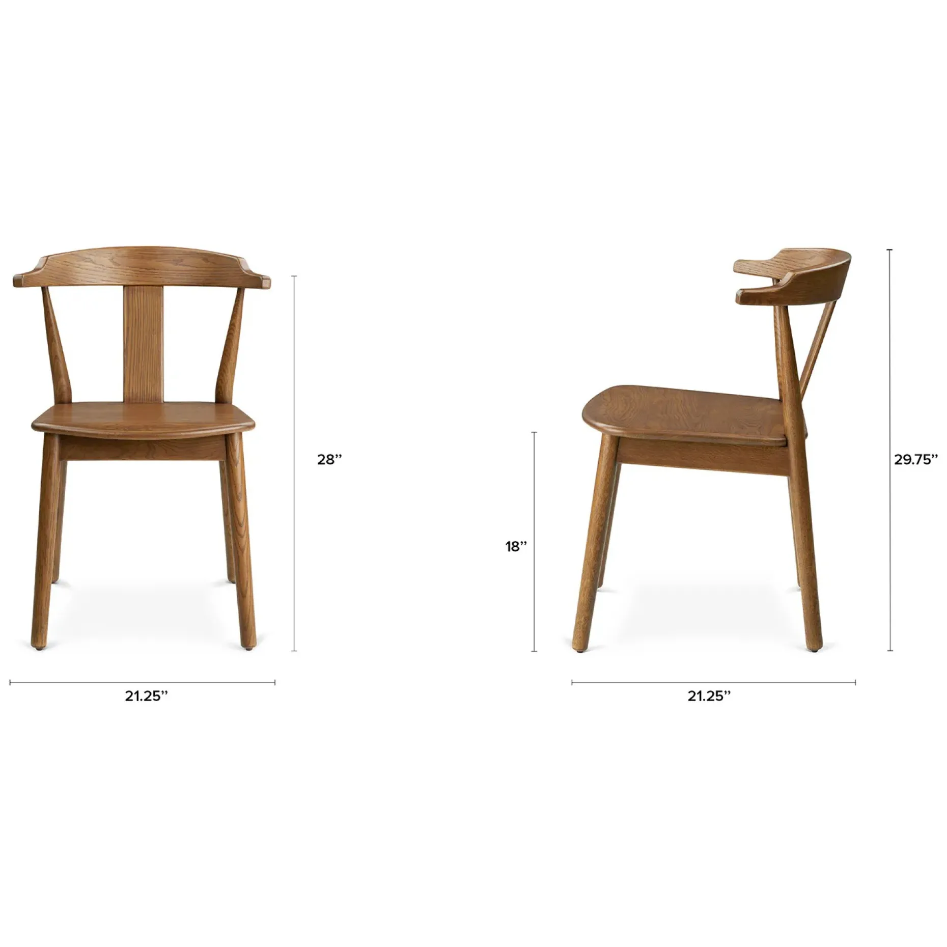 Morton Dining Chair - Smoked Oak