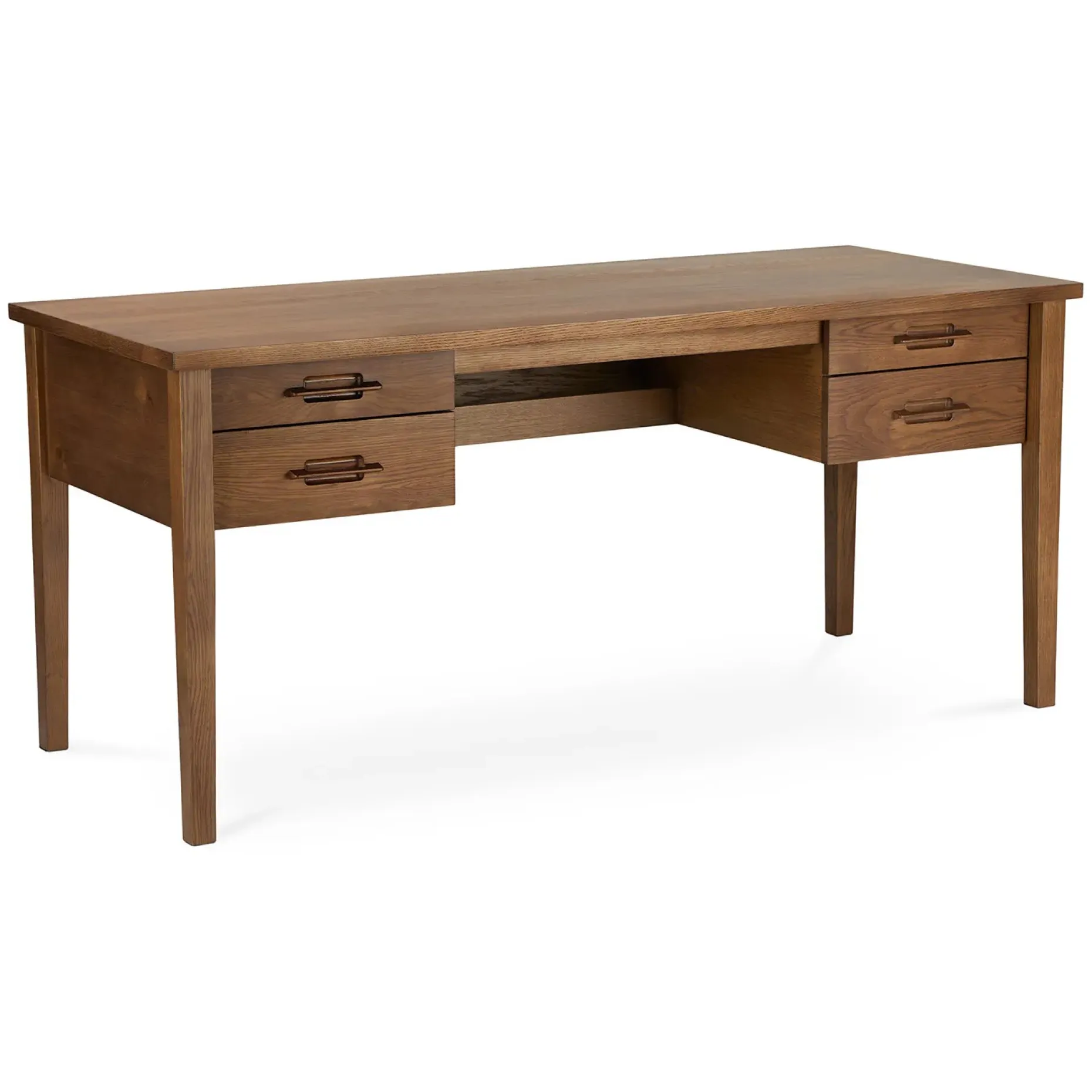 Munson 67" Storage Desk - Smoked Oak