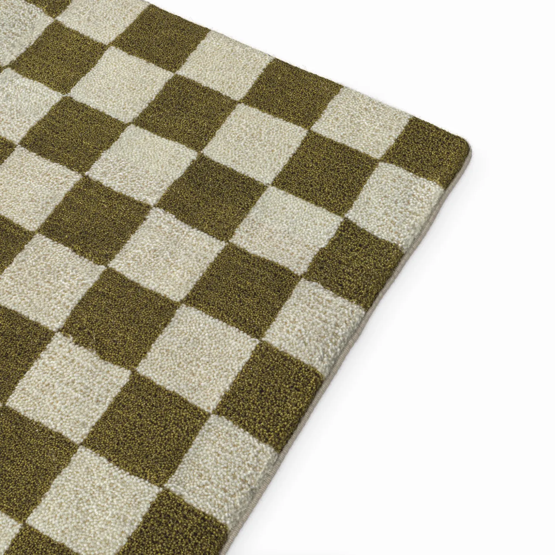 Murray 9 x 12 Wool Rug - Checkered Green