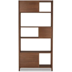 Mysen 34" Bookcase, Tall - Walnut