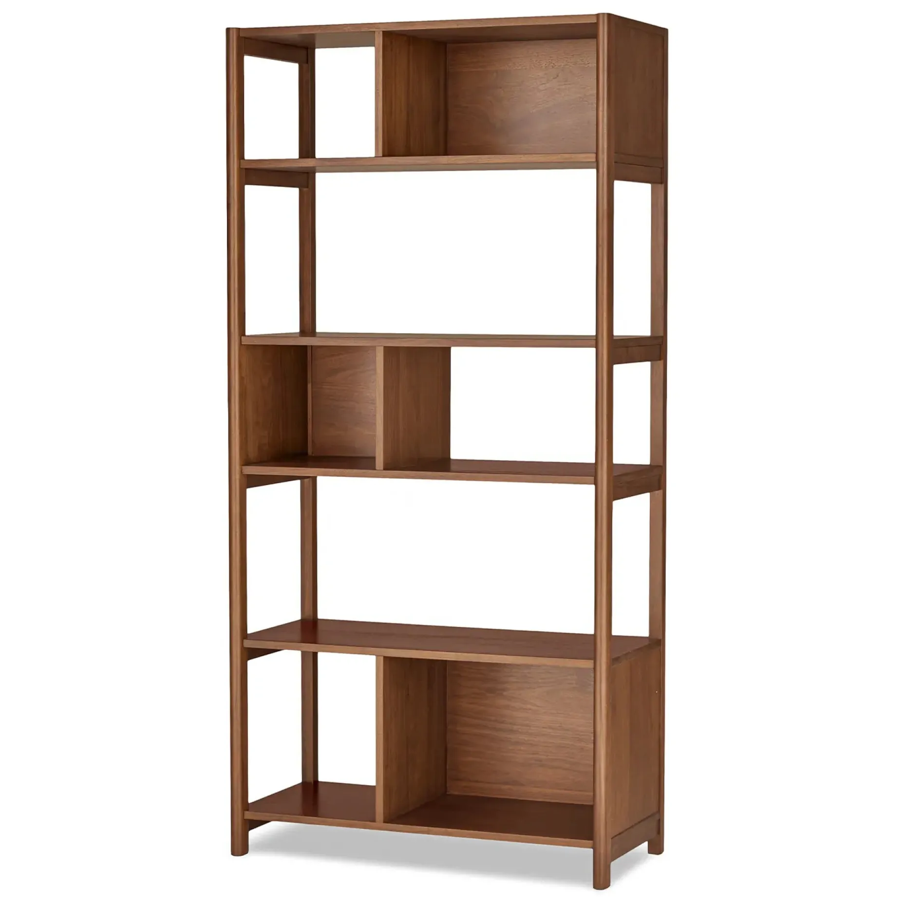 Mysen 34" Bookcase, Tall - Walnut