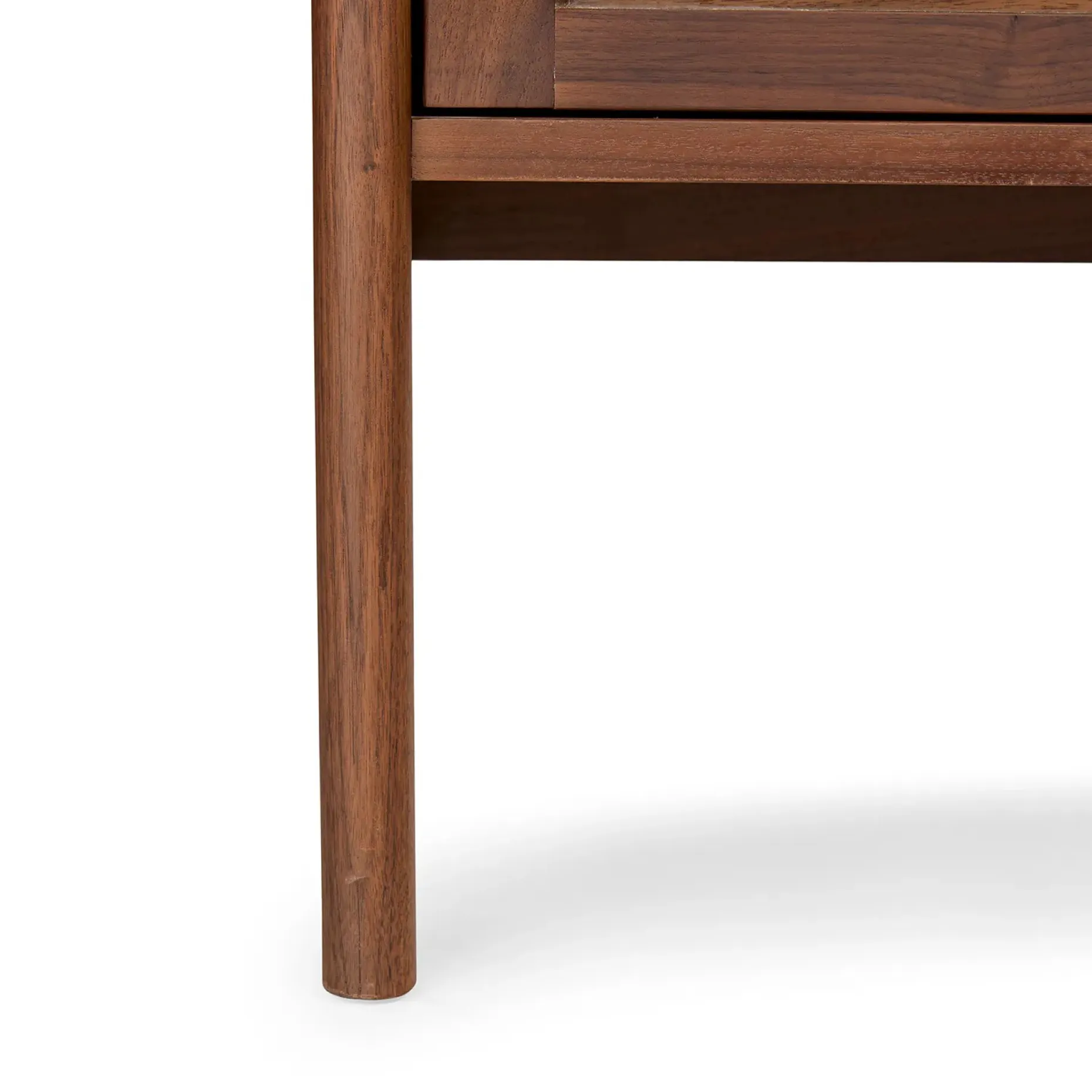 Mysen 35.5" Glass Cabinet - Walnut