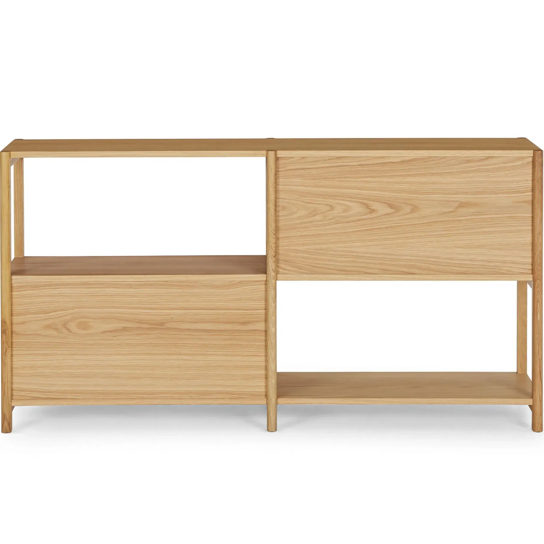 Mysen 64" Shelving Unit, Short - Natural Oak