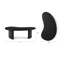 Neah 49" Coffee Table - Black