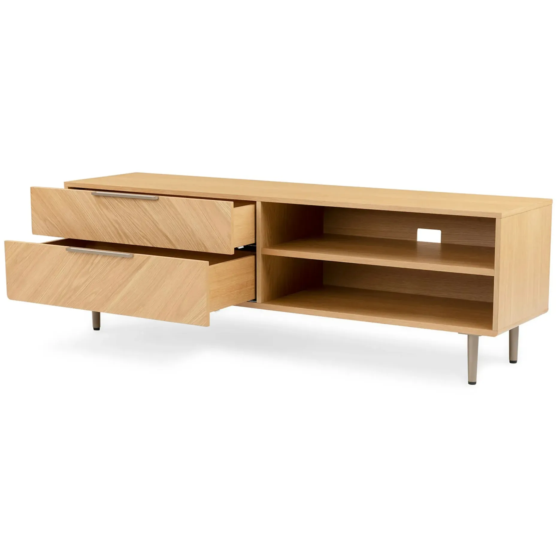 Nera 63" Low Media Unit - Oak