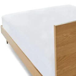 Nera Queen Low Profile Bed - Oak