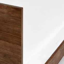 Nera Queen Low Profile Bed - Walnut