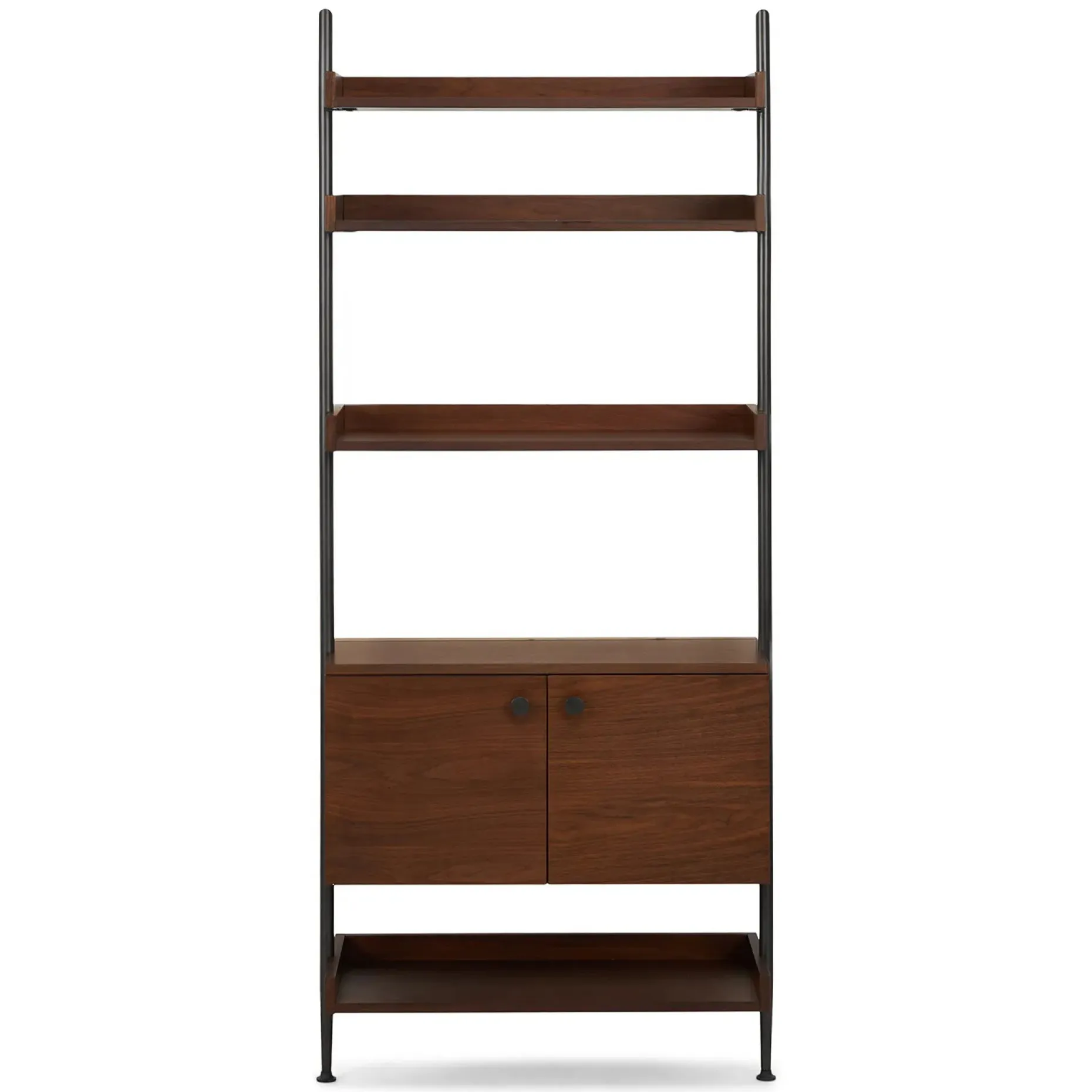 Newberry 31.25" Shelving Unit, Wide - Walnut