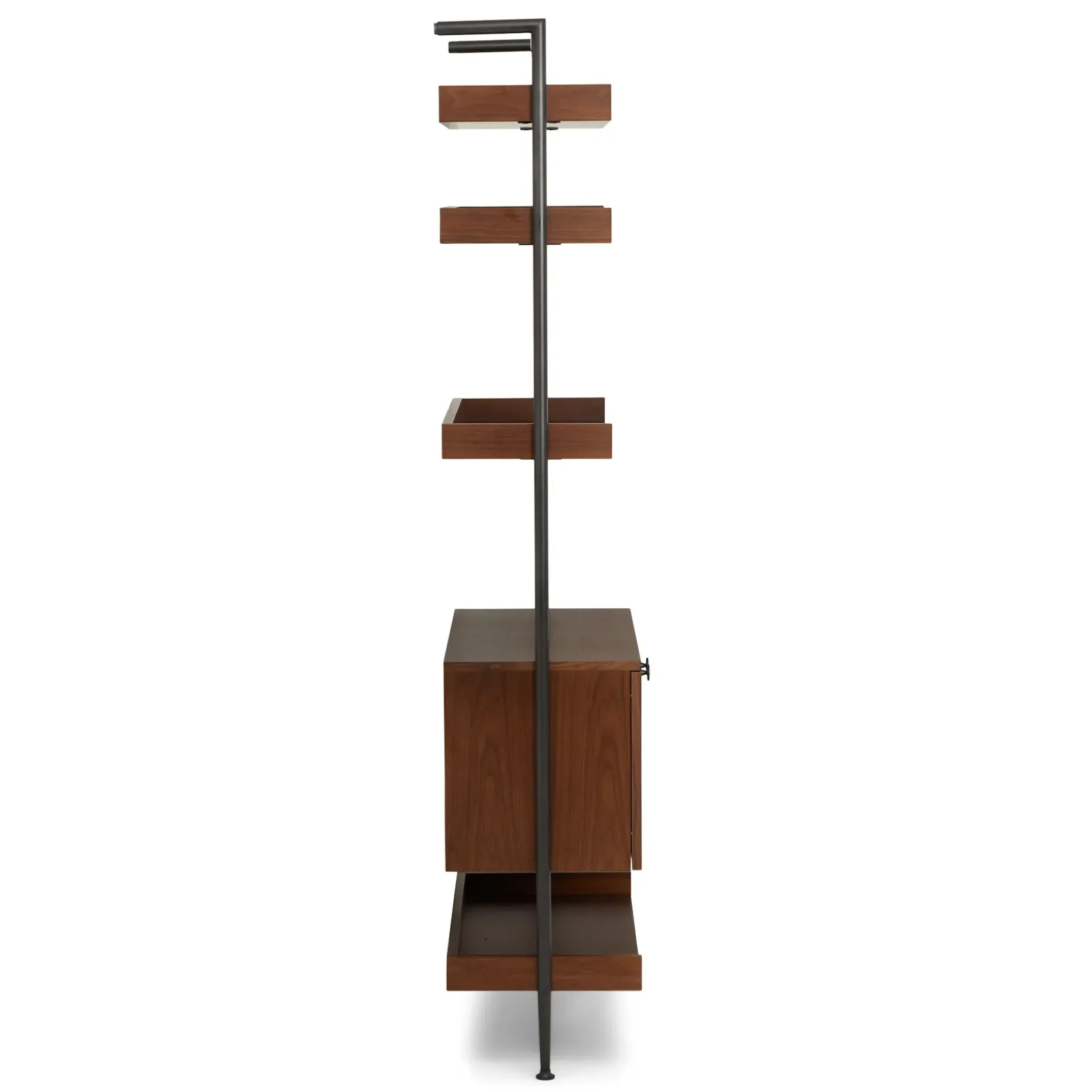 Newberry 31.25" Shelving Unit, Wide - Walnut
