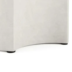 Noah Outdoor Cement Drink & Side Table Set - White