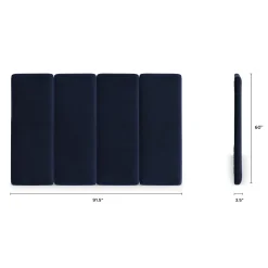 Noel King Tall Velvet Headboard - Hale Ink