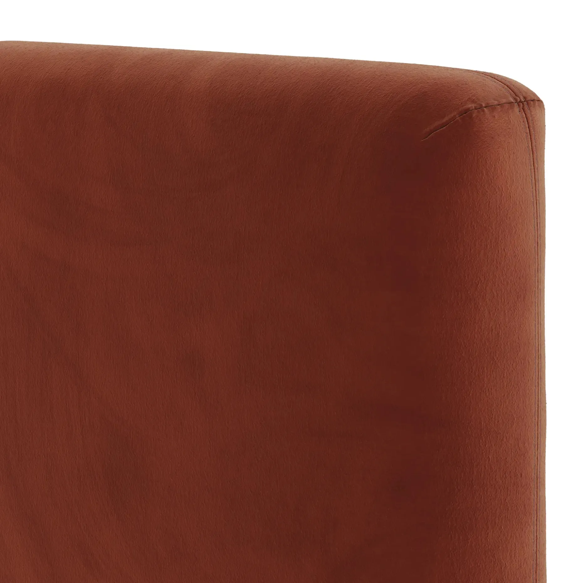 Noel King Velvet Headboard - Hale Rust