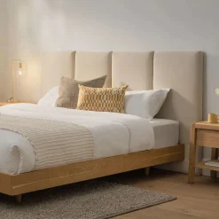 Noel King Velvet Headboard - Plush Pacific Sage