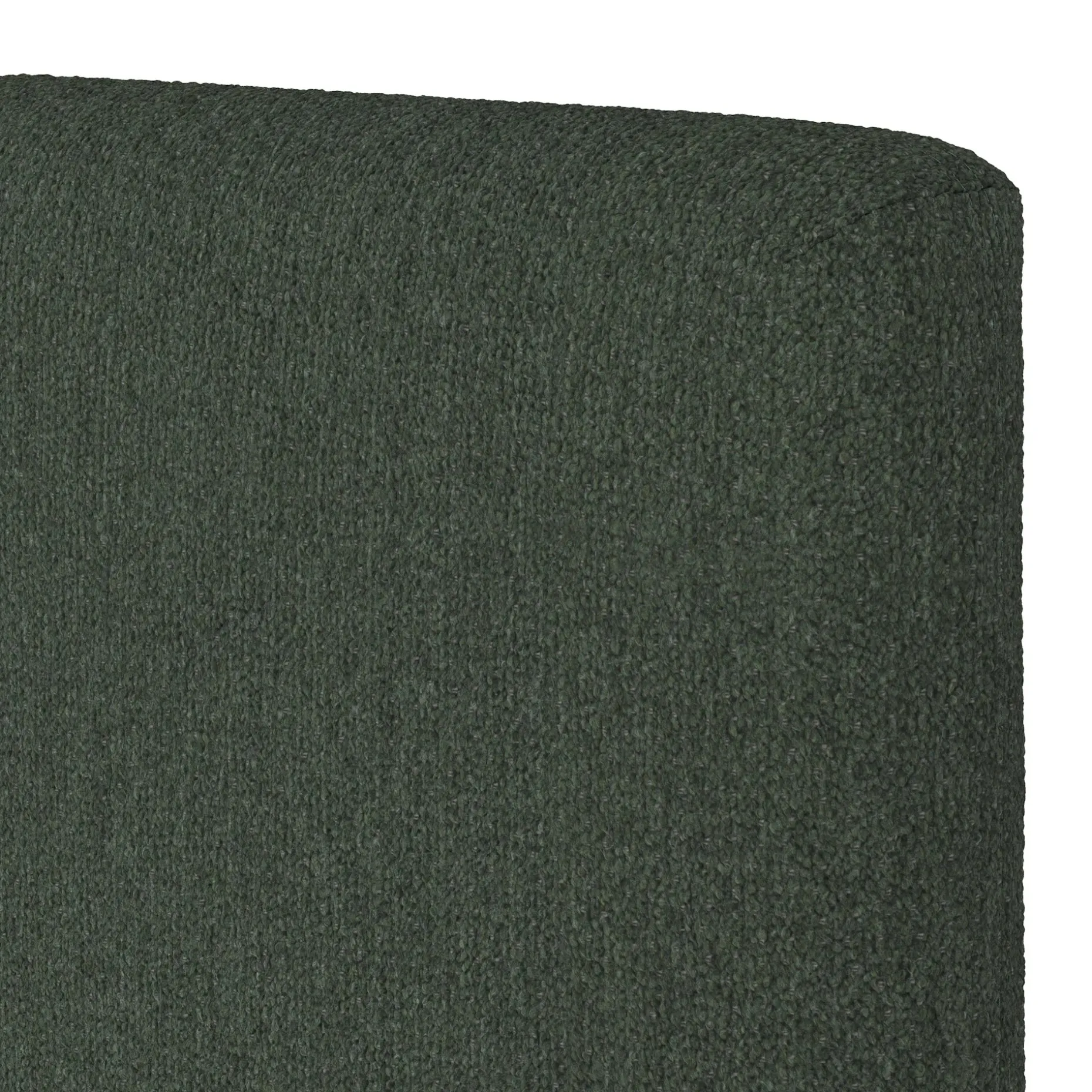 Noel Queen Tall Headboard - Green Wool Bouclé