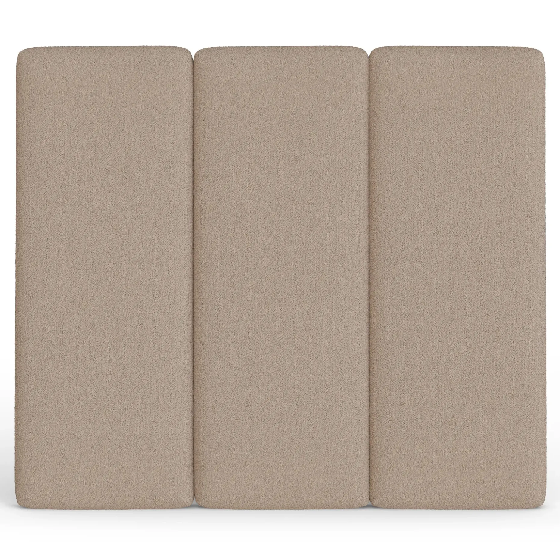 Noel Queen Tall Headboard - Sandstone Wool Bouclé