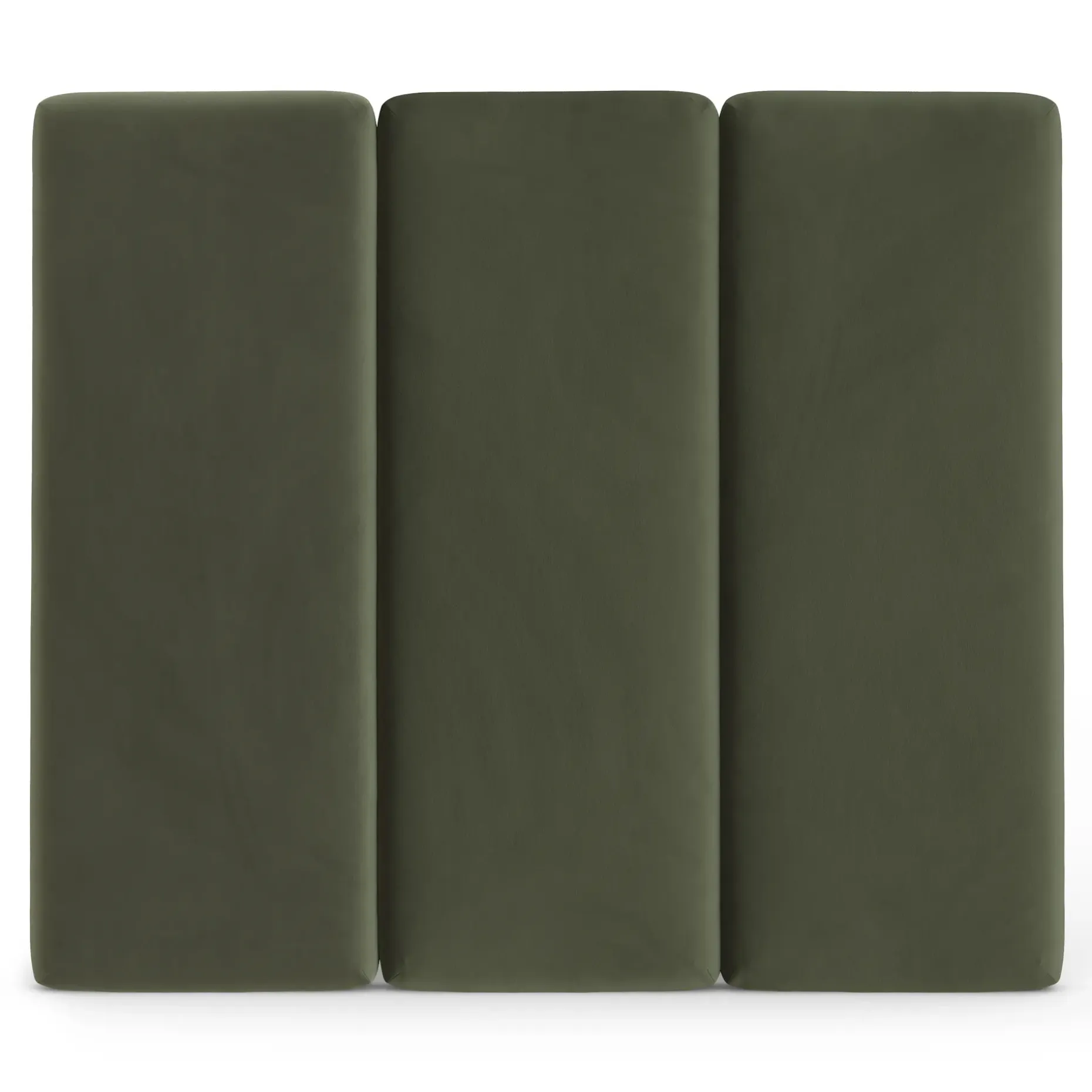 Noel Queen Tall Velvet Headboard - Hale Fir Green