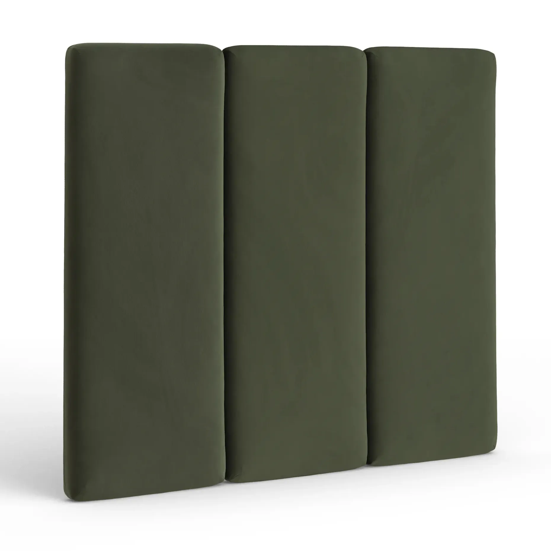 Noel Queen Tall Velvet Headboard - Hale Fir Green