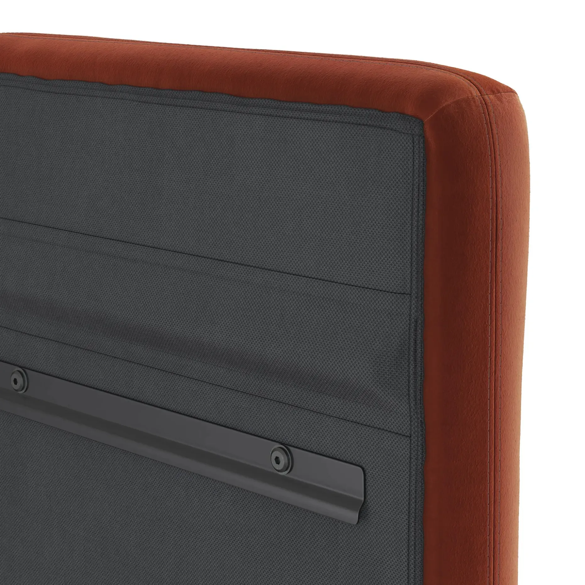 Noel Queen Velvet Headboard - Hale Rust