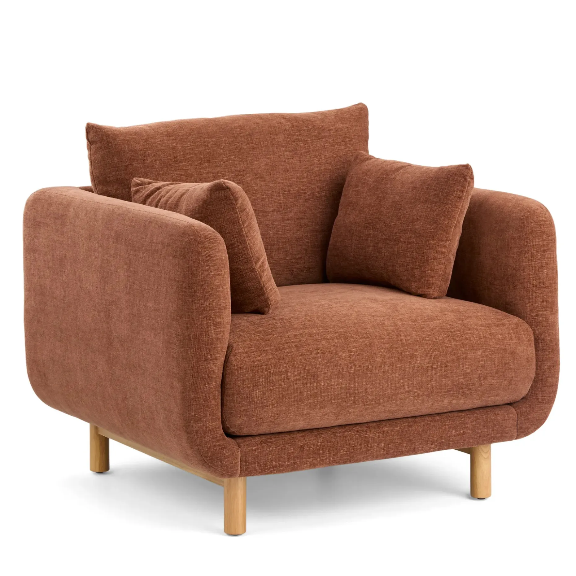 Nora 40.5" Lounge Chair - Hestia Caramel