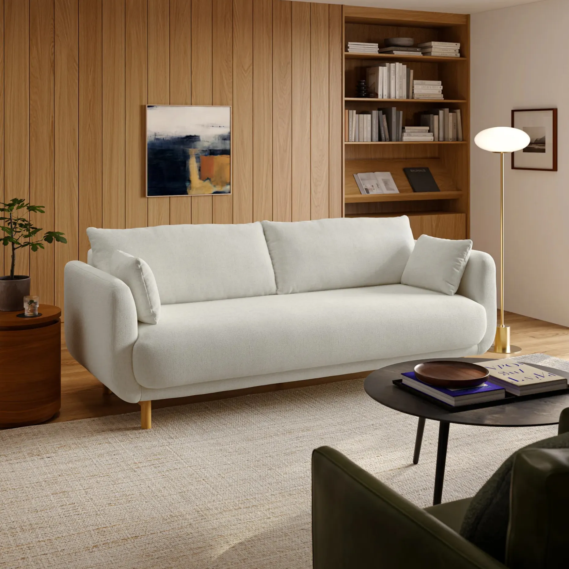 Nora 91.5" Sofa Bed - Savoy Ivory