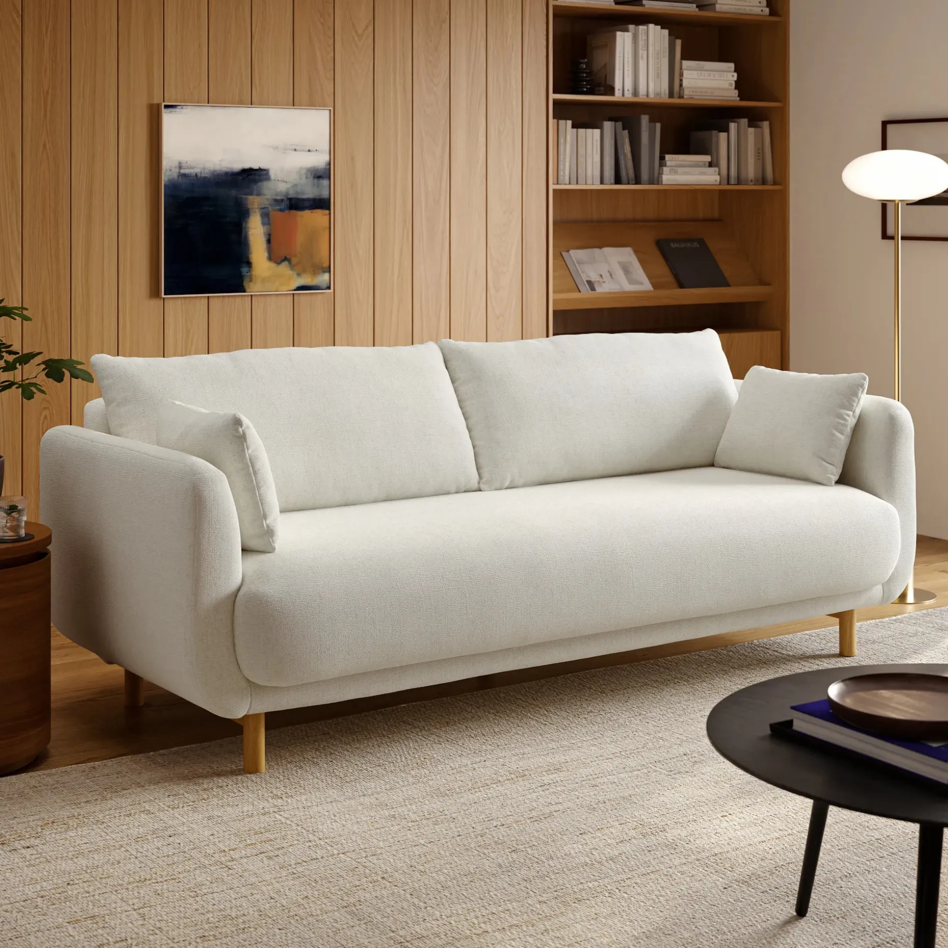 Nora 91.5" Sofa Bed - Savoy Ivory