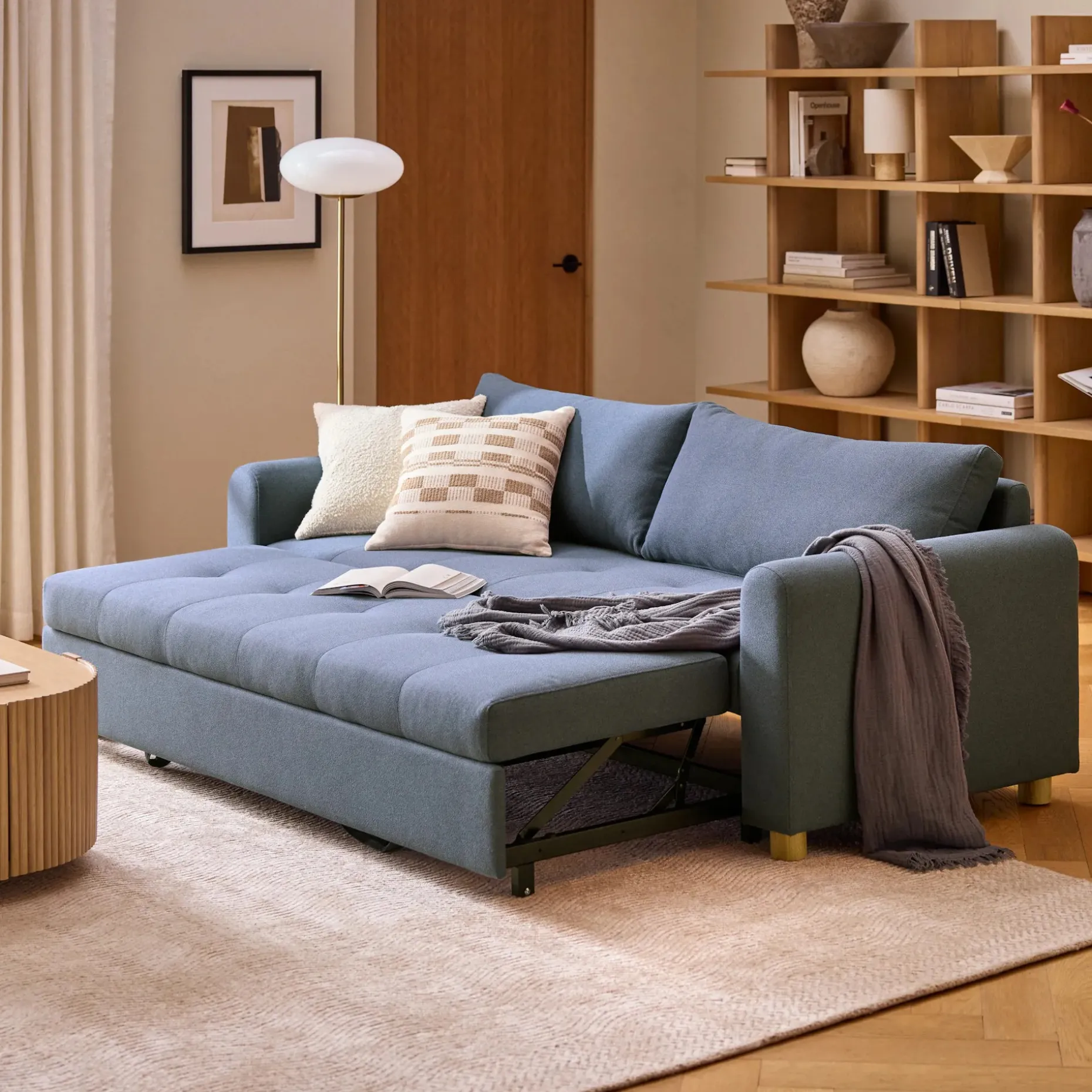 Nordby 87" Sofa Bed - Lull Blue