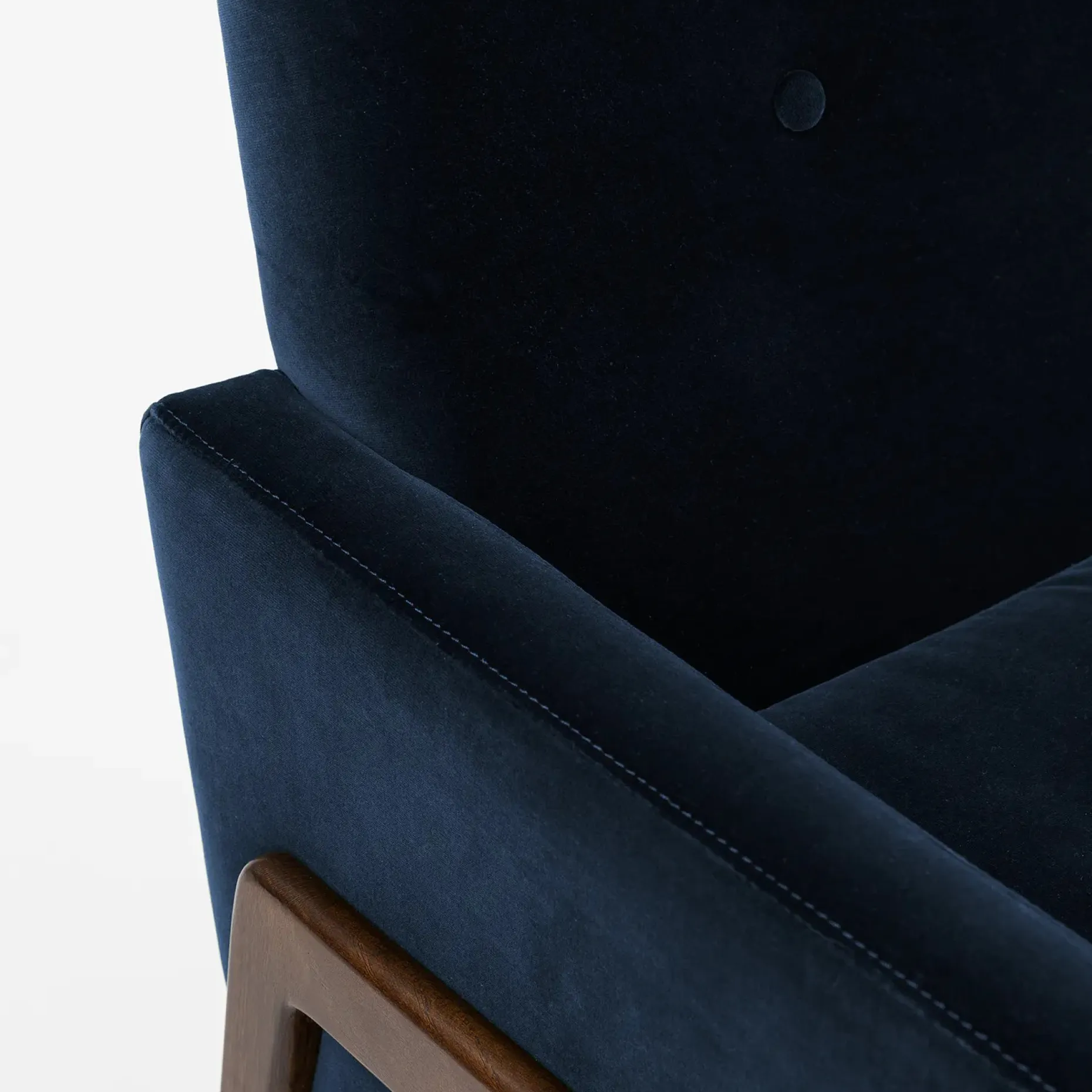Nord 29" Velvet Lounge Chair - Cascadia Blue