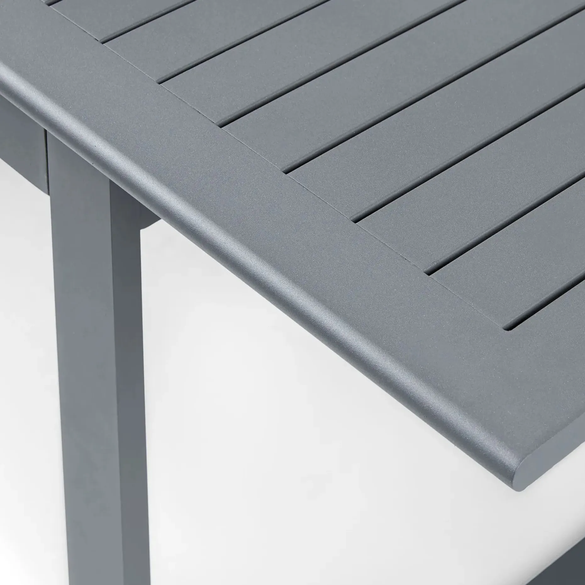 Ofer 56.5" - 80.5" Outdoor Extendable Dining Table - Dark Gray