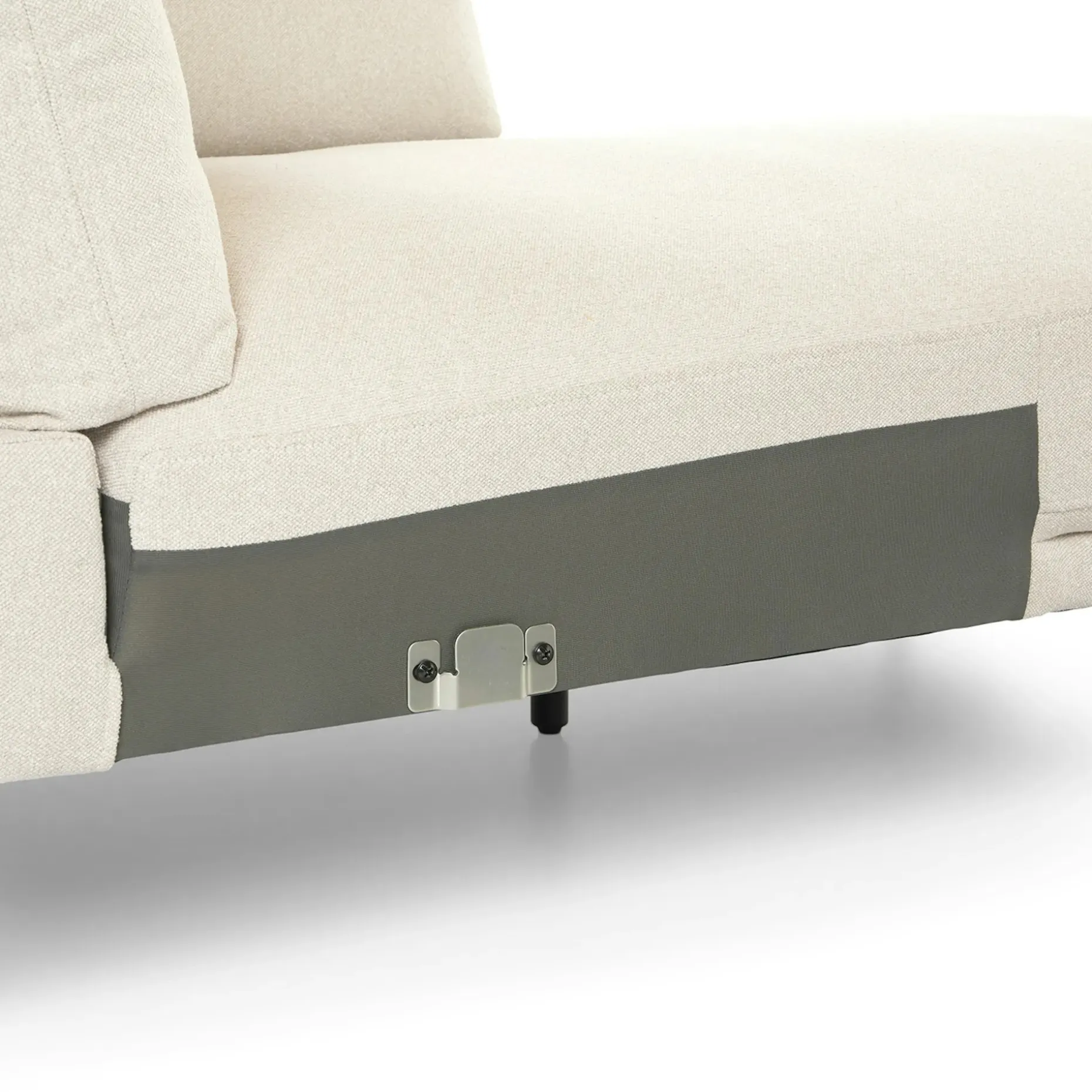 Olsen 110" Left Sectional - Ratine Ivory