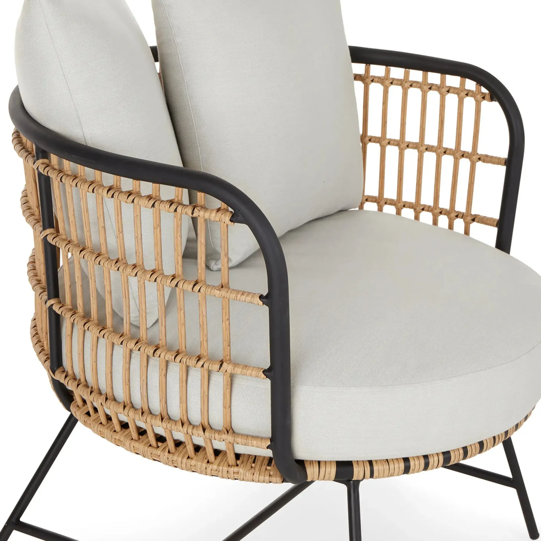 Onya 31.5" Outdoor Lounge Chair Set - Lily White