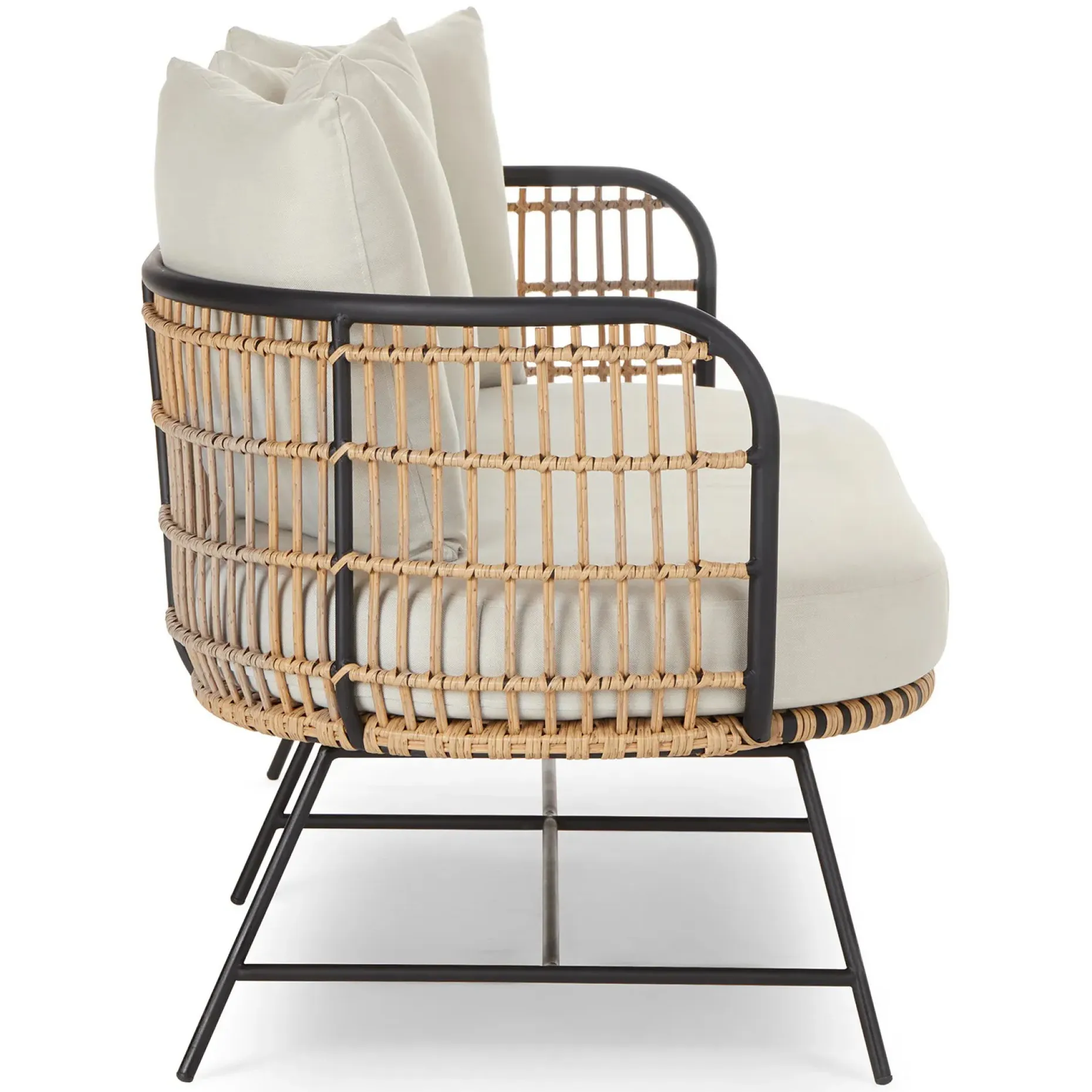 Onya 63.5" Outdoor Loveseat - Lily White