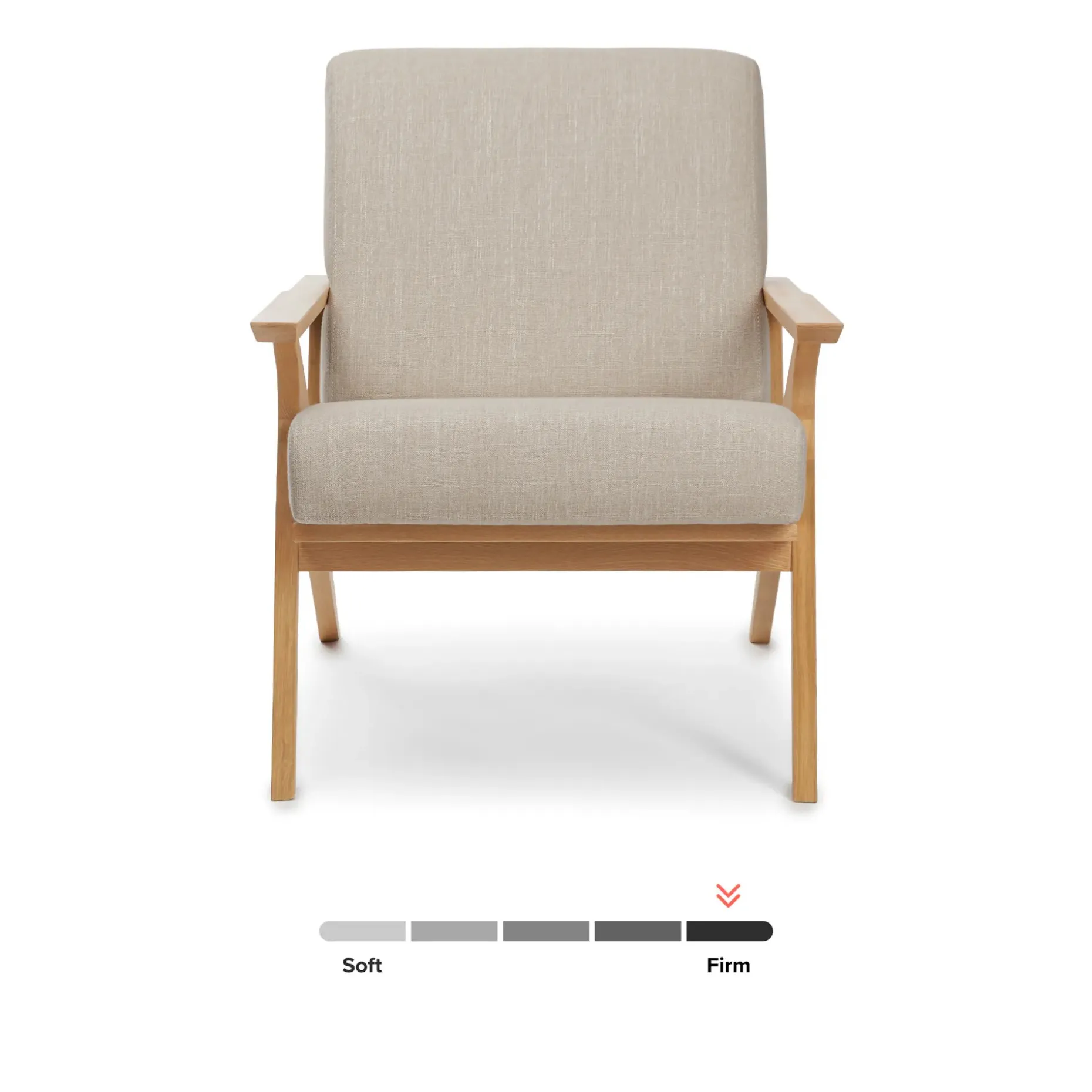 Otio 26" Lounge Chair - Oak and Welsh Taupe