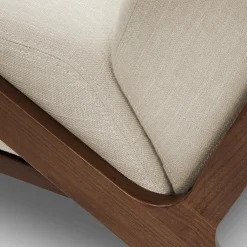 Otio 26" Lounge Chair - Walnut and Welsh Taupe