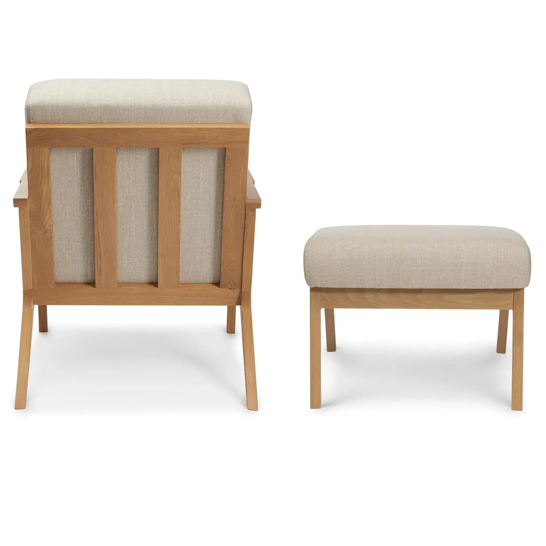 Otio 26" Lounge Set - Oak and Welsh Taupe