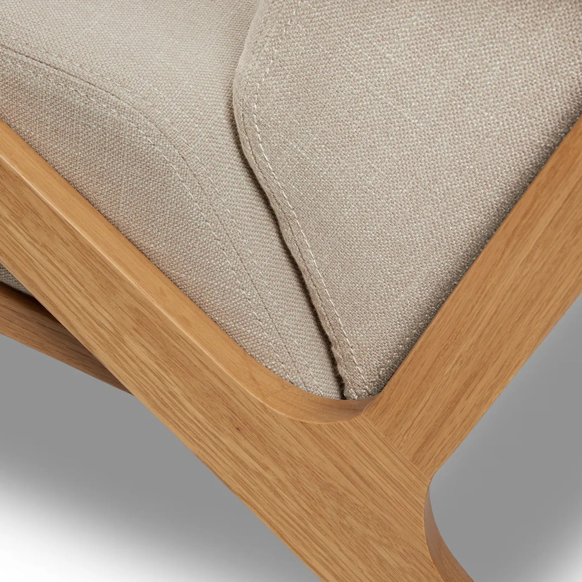 Otio 26" Lounge Set - Oak and Welsh Taupe