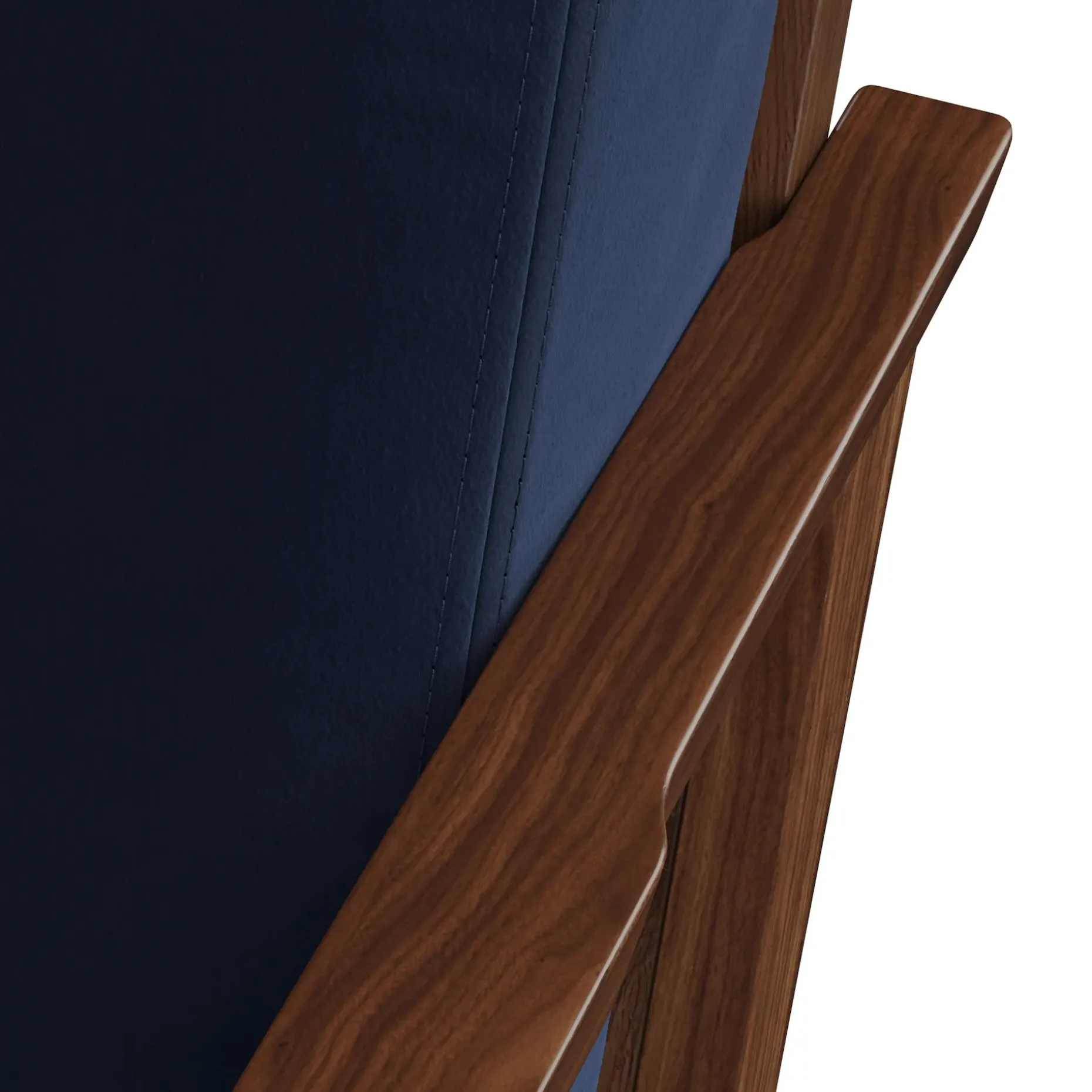 Otio 26" Velvet Lounge Set - Walnut and Hale Ink
