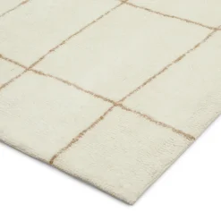 Ouma 5 x 8 Washable Wool Rug - Wavy Taupe