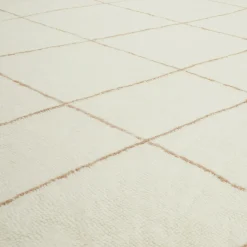 Ouma 5 x 8 Washable Wool Rug - Wavy Taupe