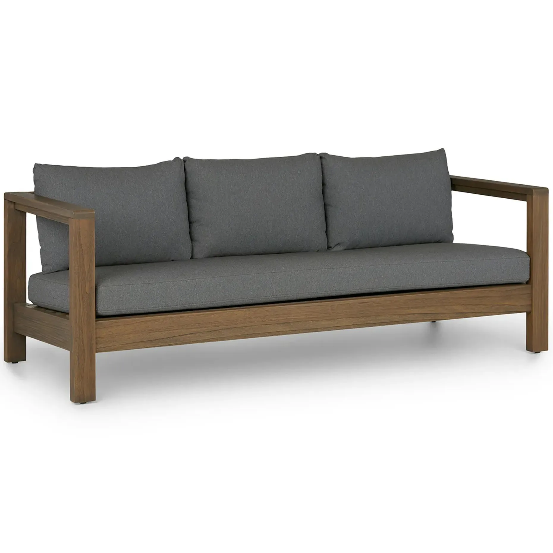 Palmera 80" Outdoor Sofa Set - Dravite Black