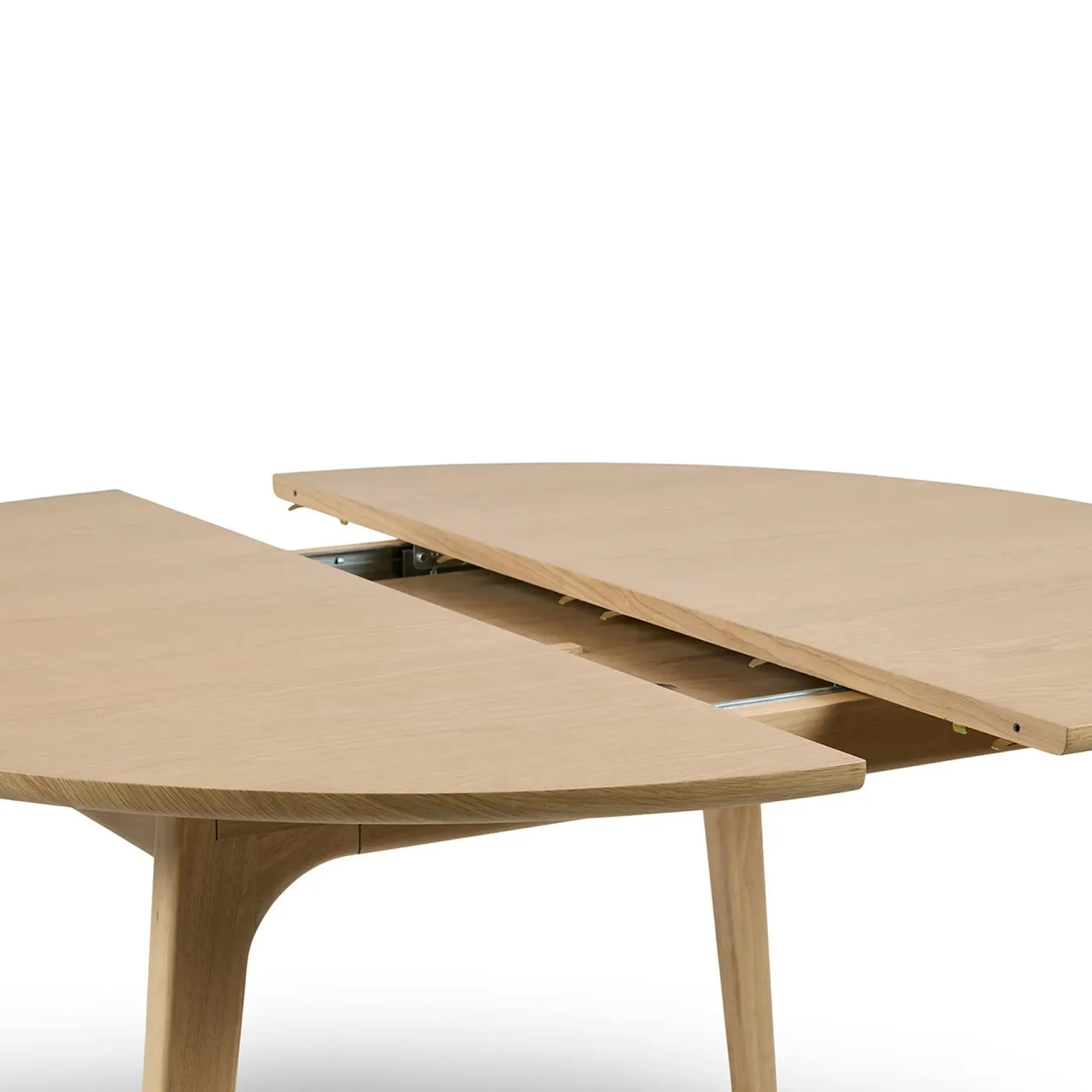 Plumas 55" - 74.75" Extendable Dining Table - White Oak